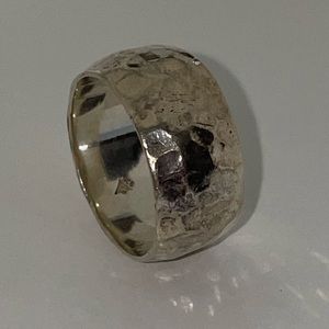 Silpada - Hammered Sterling Silver Ring SIZE 8